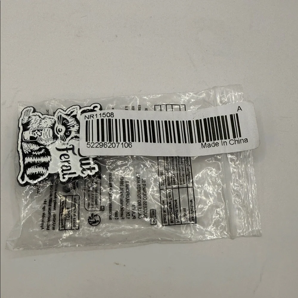 3/$25 “Cute But Feral” Raccoon Pin unisex
